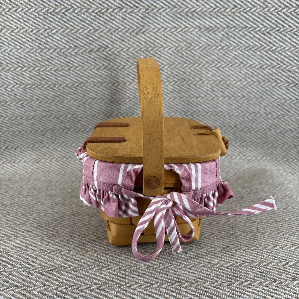 Longaberger Kiddie Combo Purse Dusty Rose Liner - 1998 - Picture 4 of 10